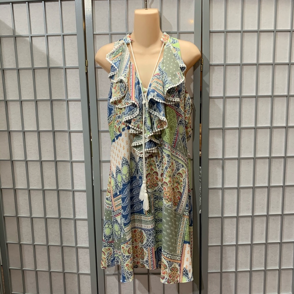 SOLD $$$  ATINA CRISTINA Ruffle Racerback Dress NEW